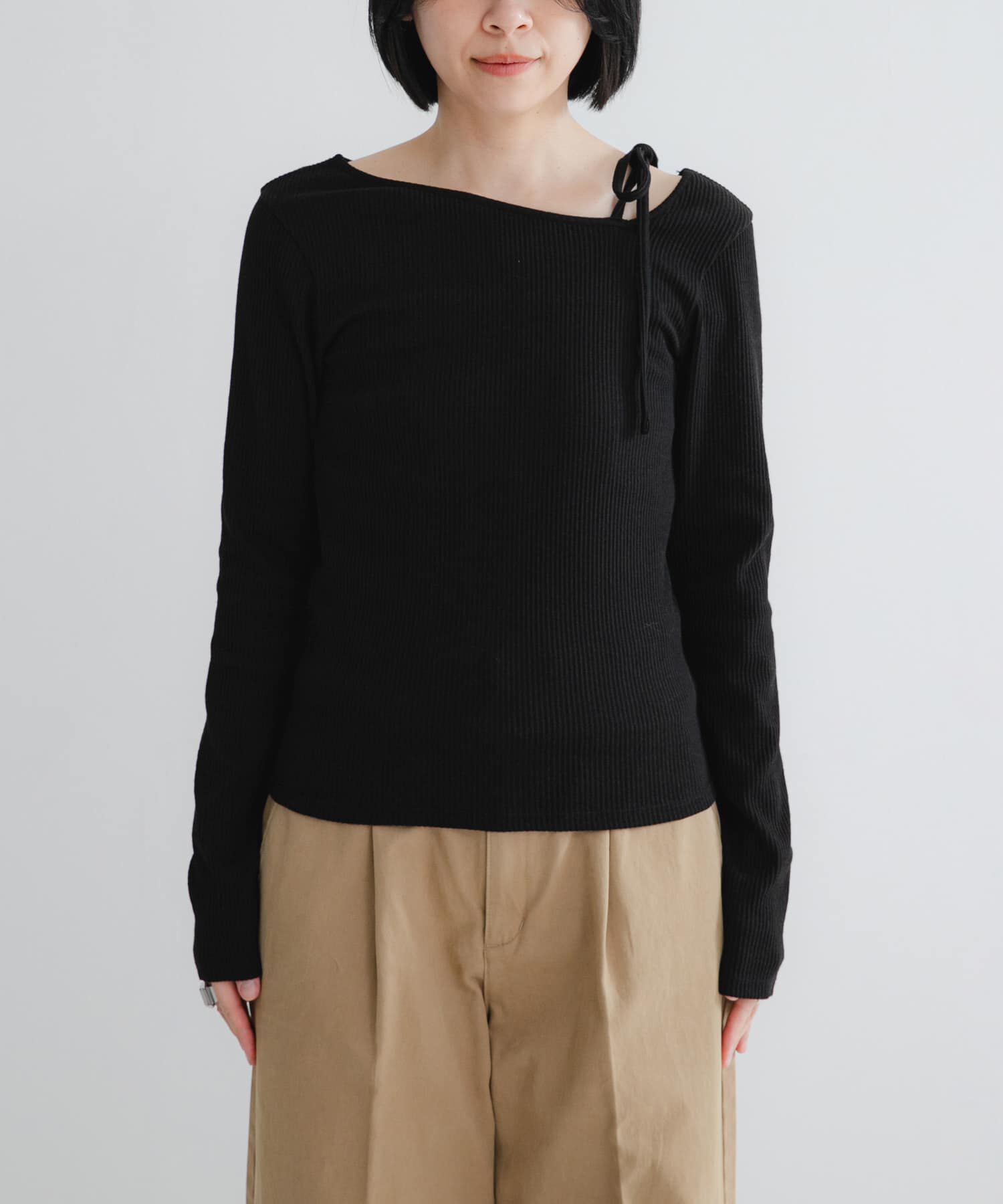 URBAN RESEARCH「カットアウトリボントップス」|Tシャツ・カットソー|