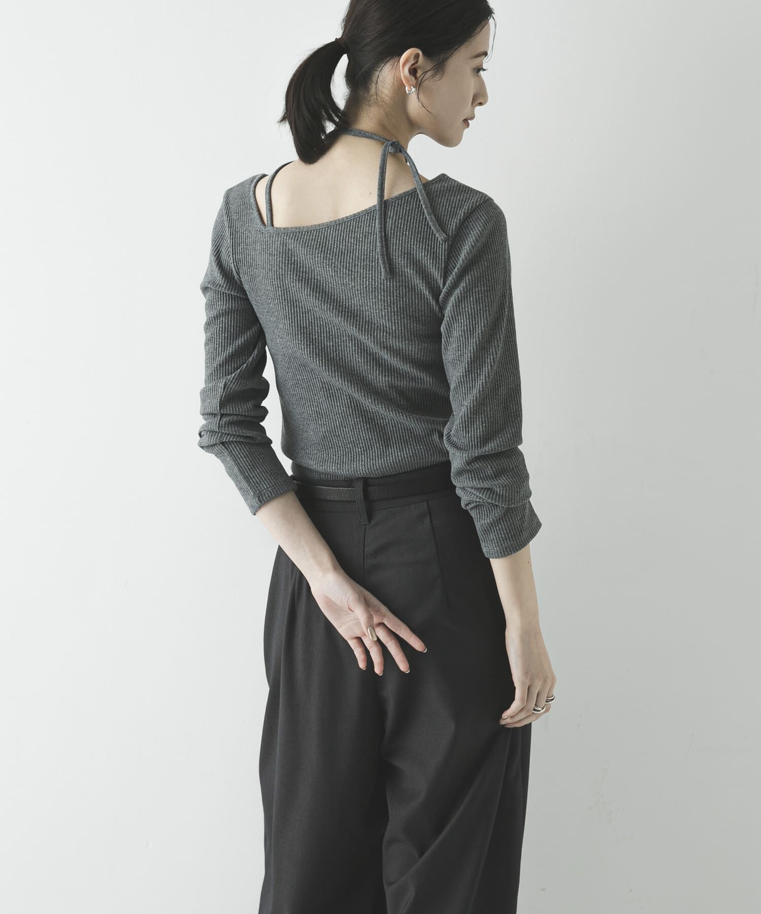 URBAN RESEARCH「カットアウトリボントップス」|Tシャツ・カットソー|