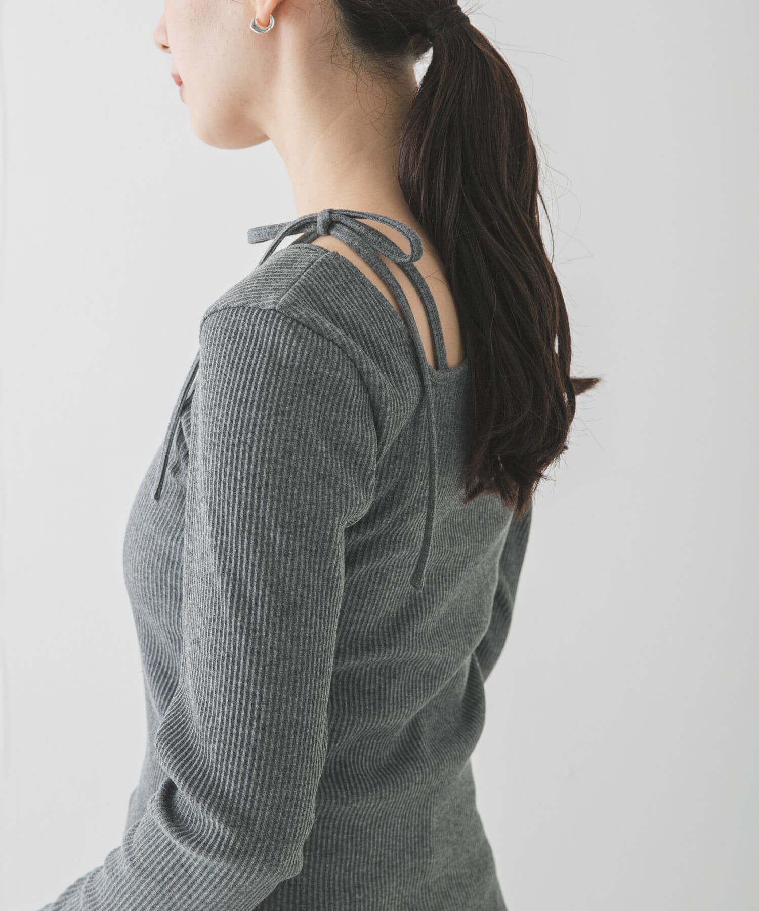 URBAN RESEARCH「カットアウトリボントップス」|Tシャツ・カットソー|