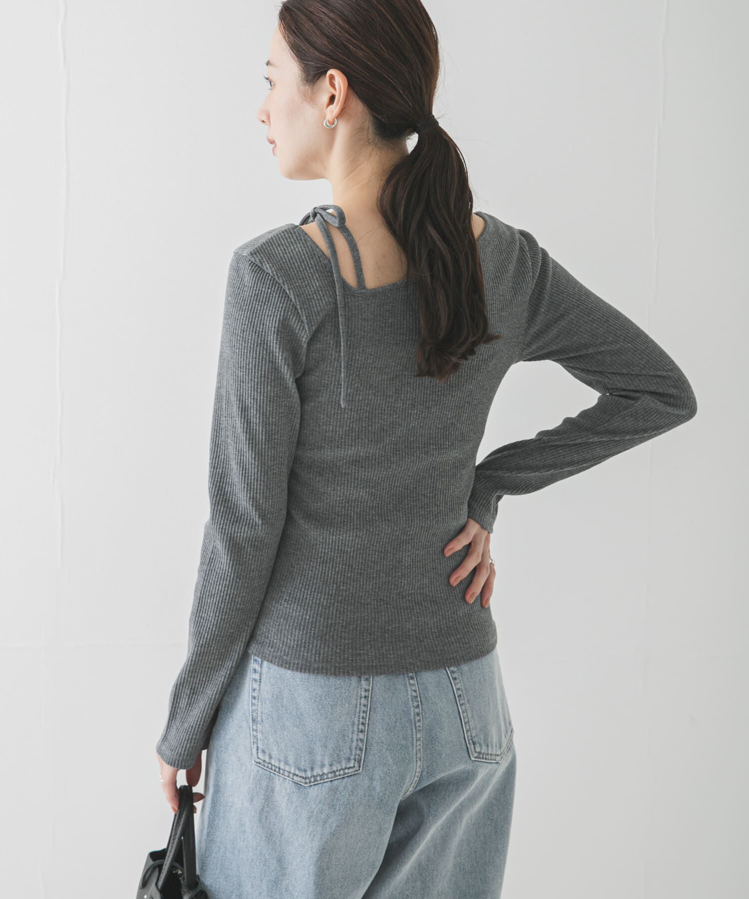 URBAN RESEARCH「カットアウトリボントップス」|Tシャツ・カットソー|