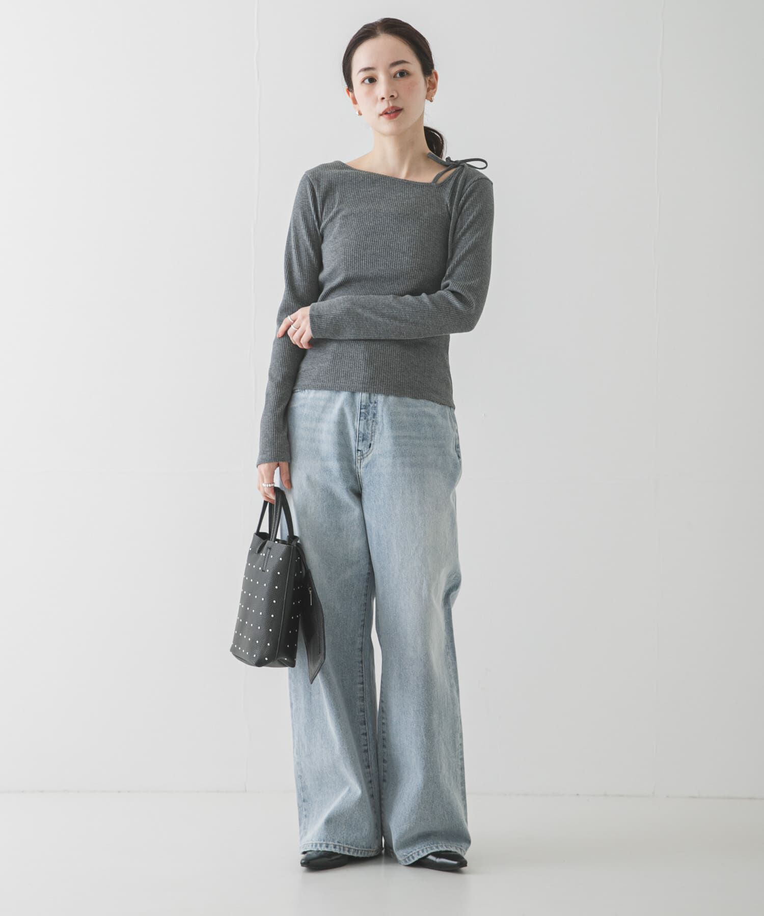 URBAN RESEARCH「カットアウトリボントップス」|Tシャツ・カットソー|