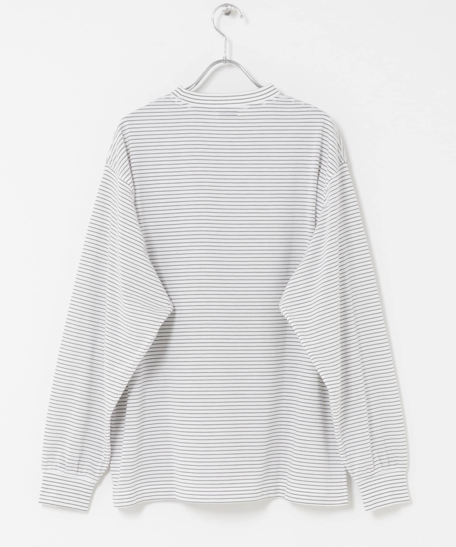 URBAN RESEARCH DOORS「FORK&SPOON　CAVEボーダーロングスリーブTシャツ」|Tシャツ・カットソー|