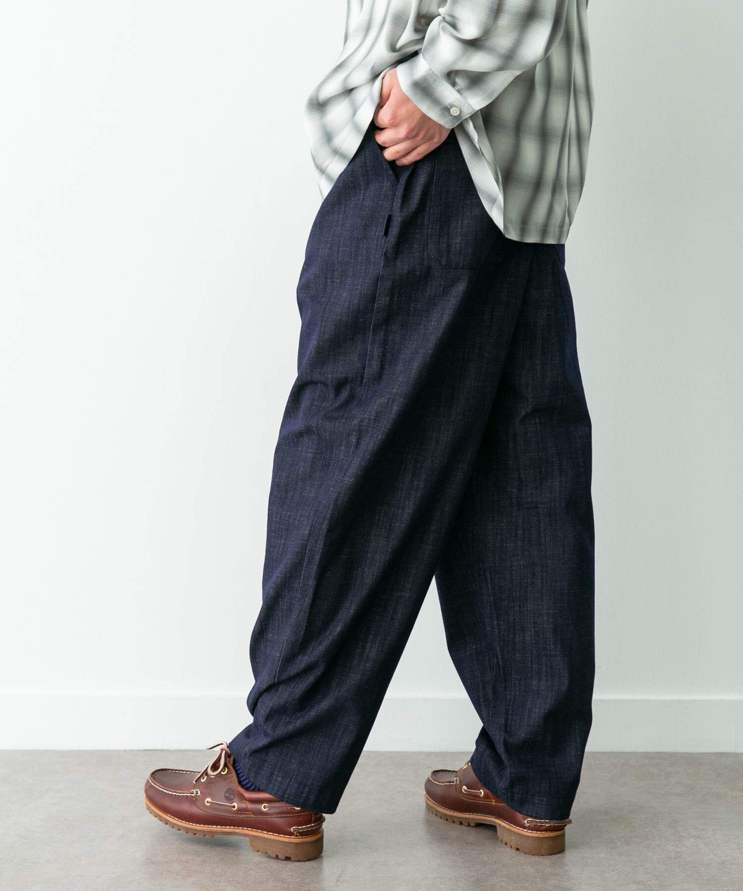 Sonny Label 「デニムライクイージーワイドパンツ」|デニム|