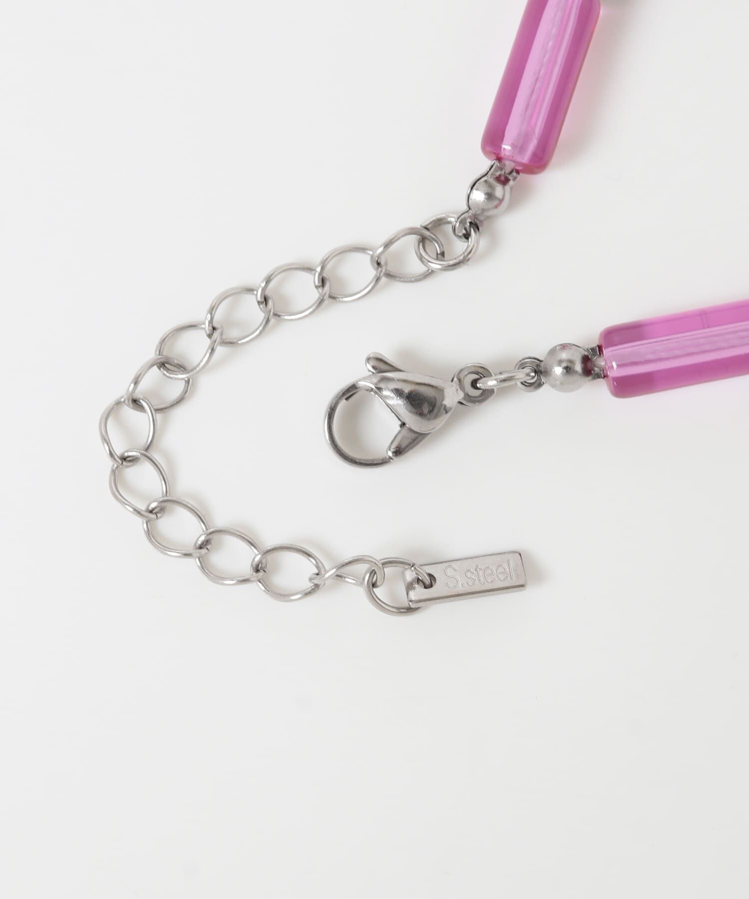 SMELLY「ステンレスミックスカラービーズネックレス」|ネックレス|