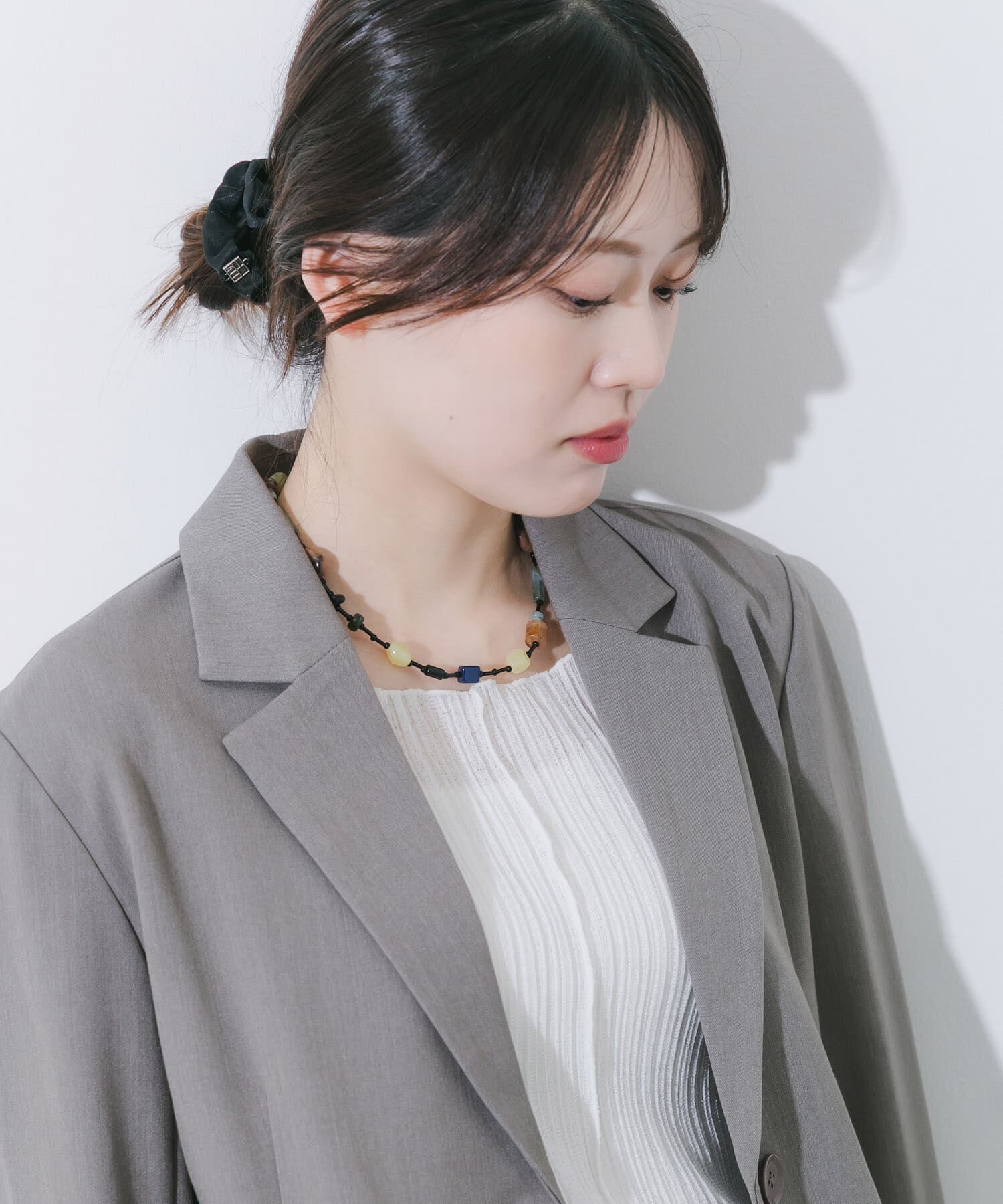 SMELLY「ステンレスマルチビーズネックレス」|ネックレス|