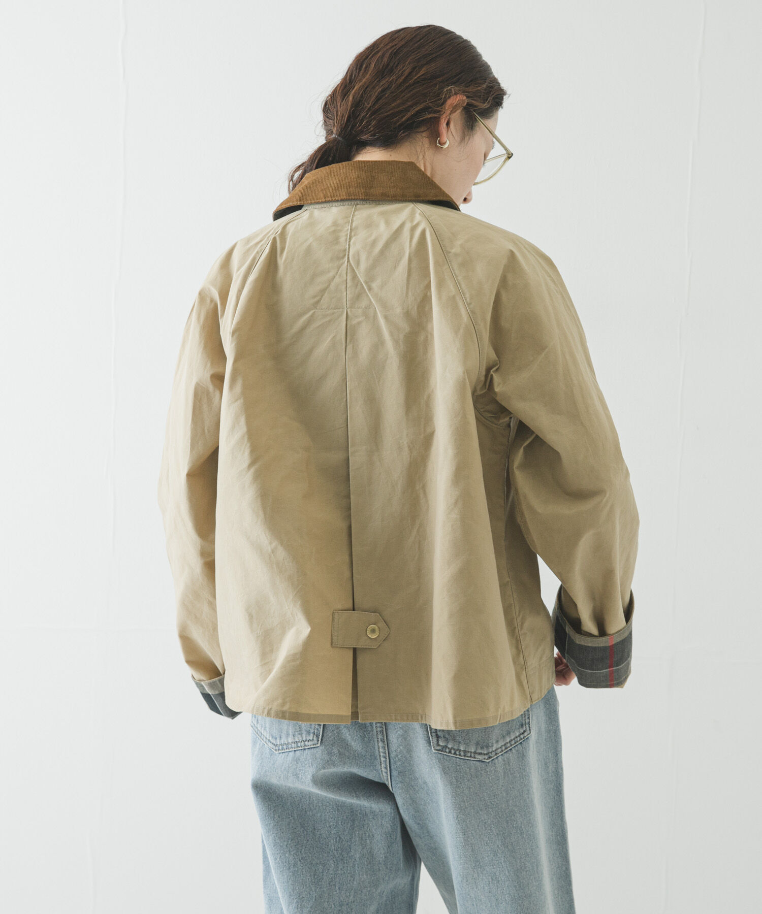 URBAN RESEARCH「Barbour　CATLIN CASUAL JACKET」|ノーカラーコート|