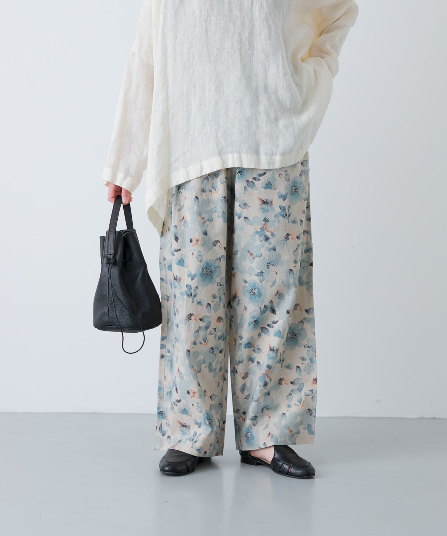 かぐれ「コットンリネンプリントイージーパンツ」|その他|