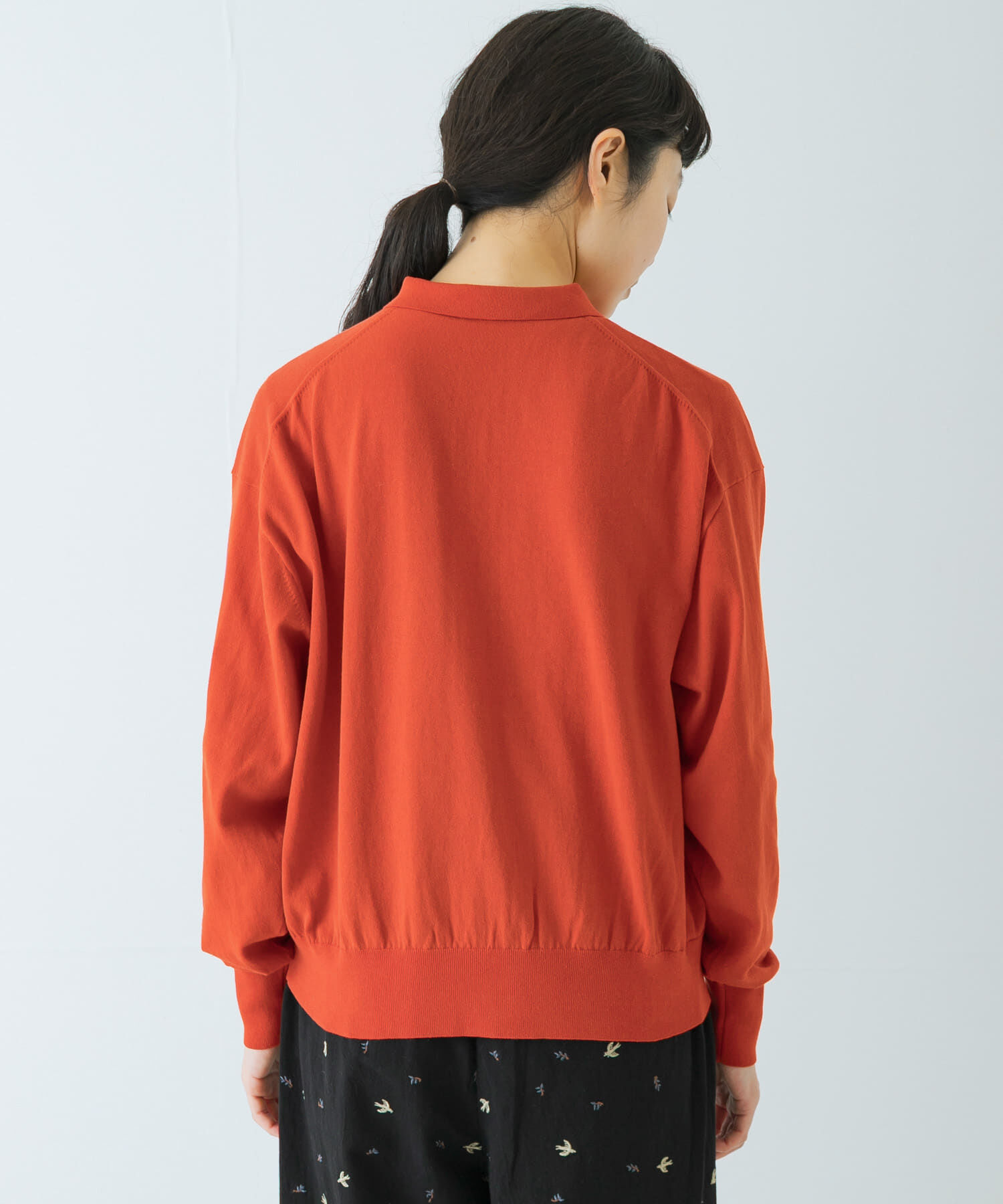 かぐれ「コットンハイゲージポロニットカーディガン」|カーディガン|