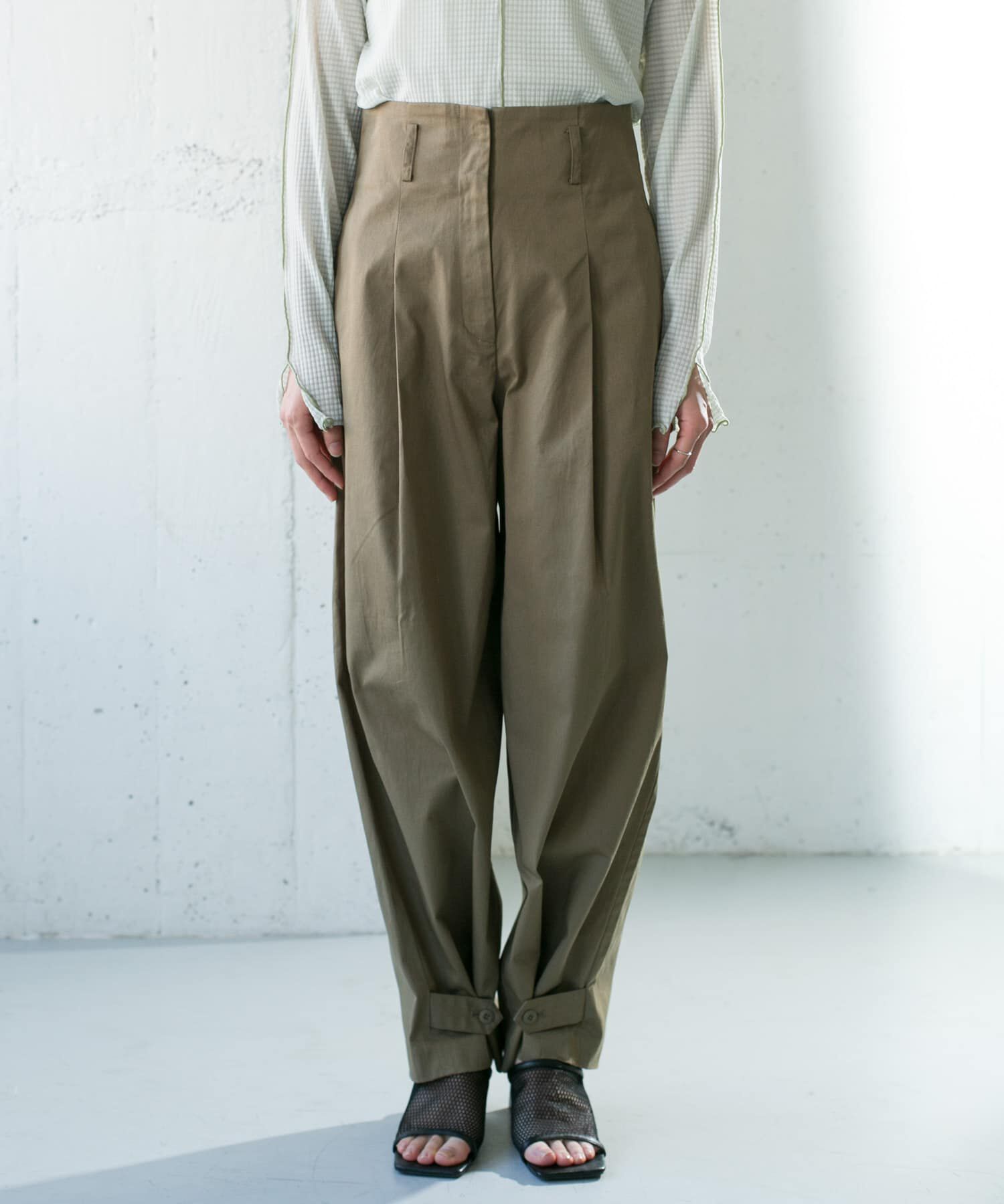  「ヘムボタンデザインパンツ」|その他|