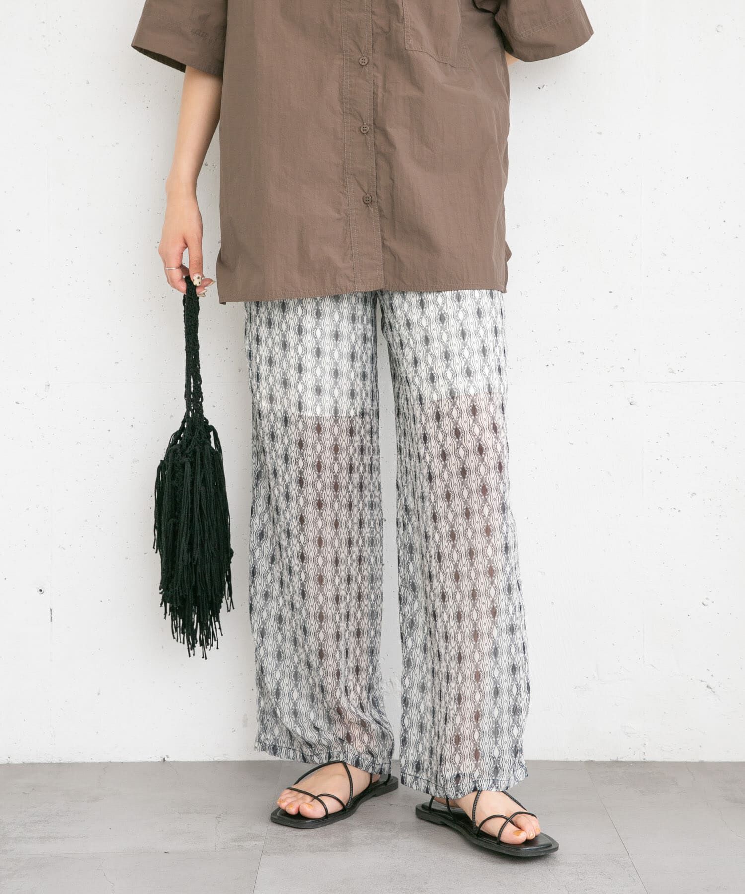  「楊柳プリントパンツ」|その他|