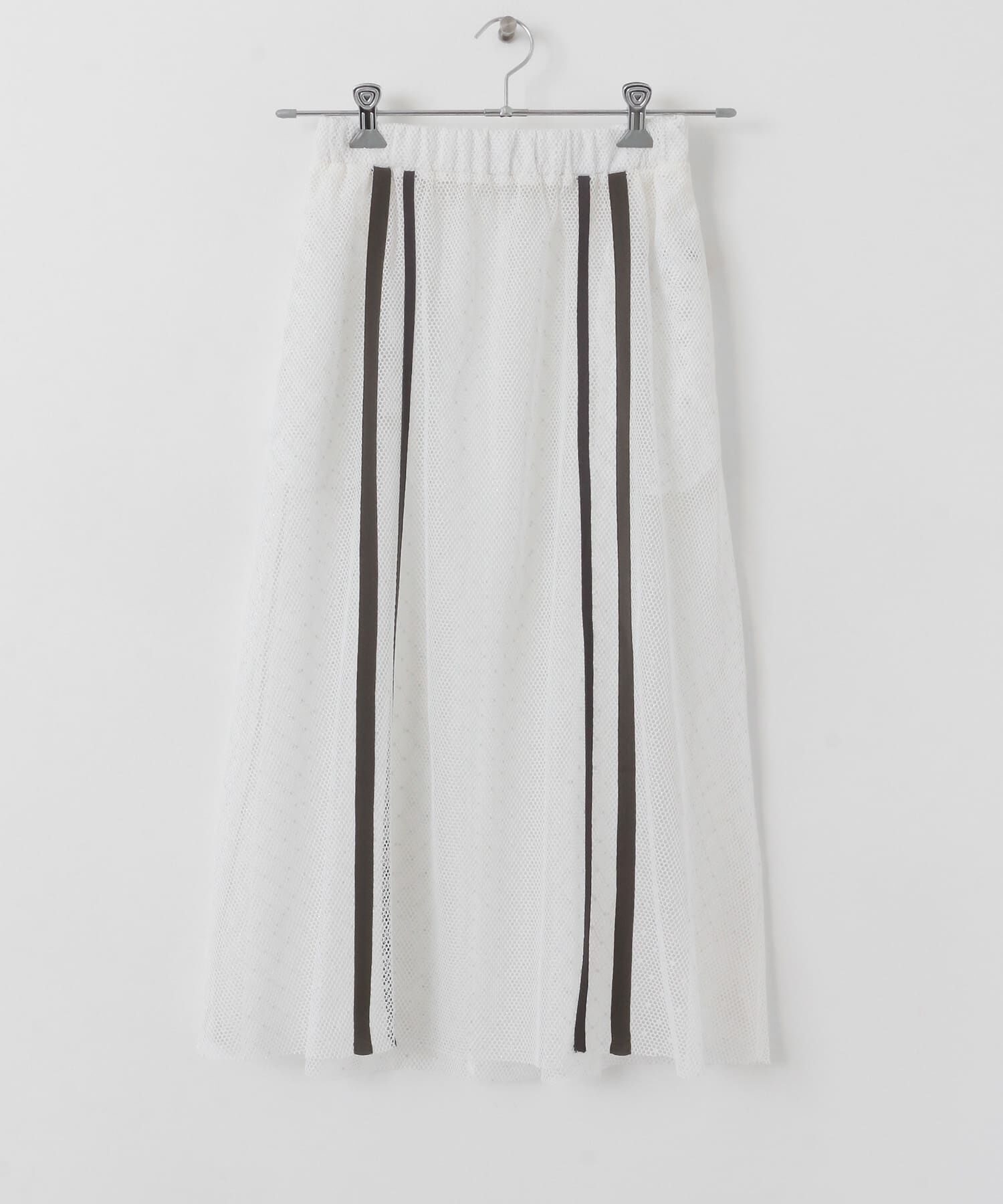  「メッシュラインレイヤードスカート」|スカート|