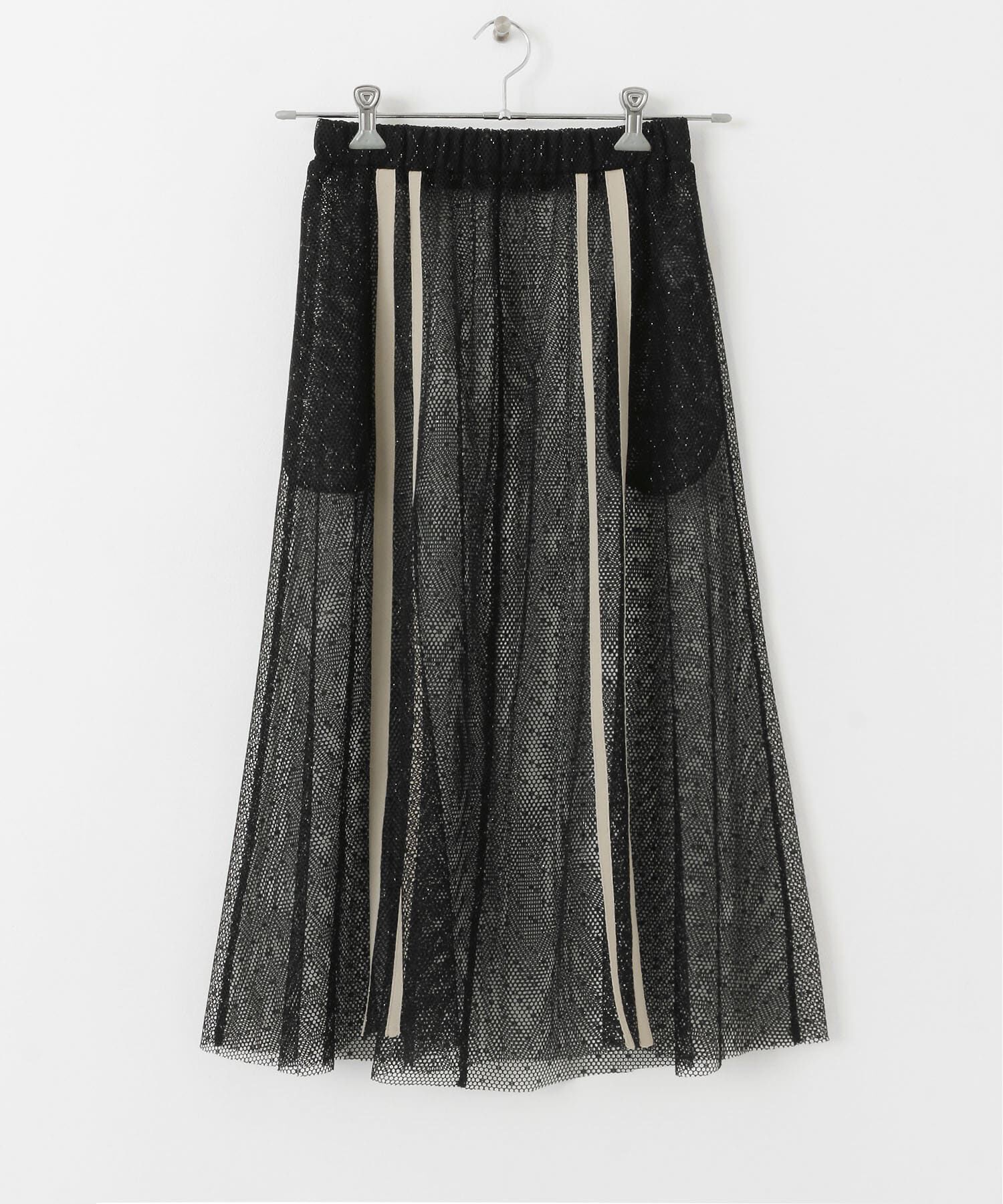  「メッシュラインレイヤードスカート」|スカート|