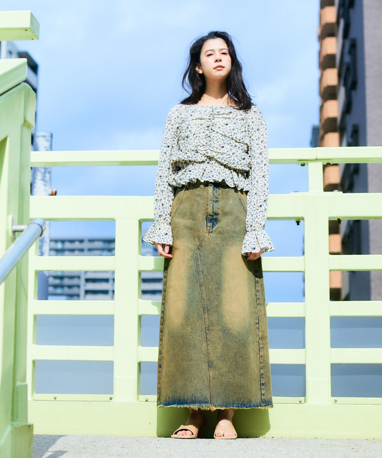  「フラワープリントビスチェブラウス」|シャツ・ブラウス|