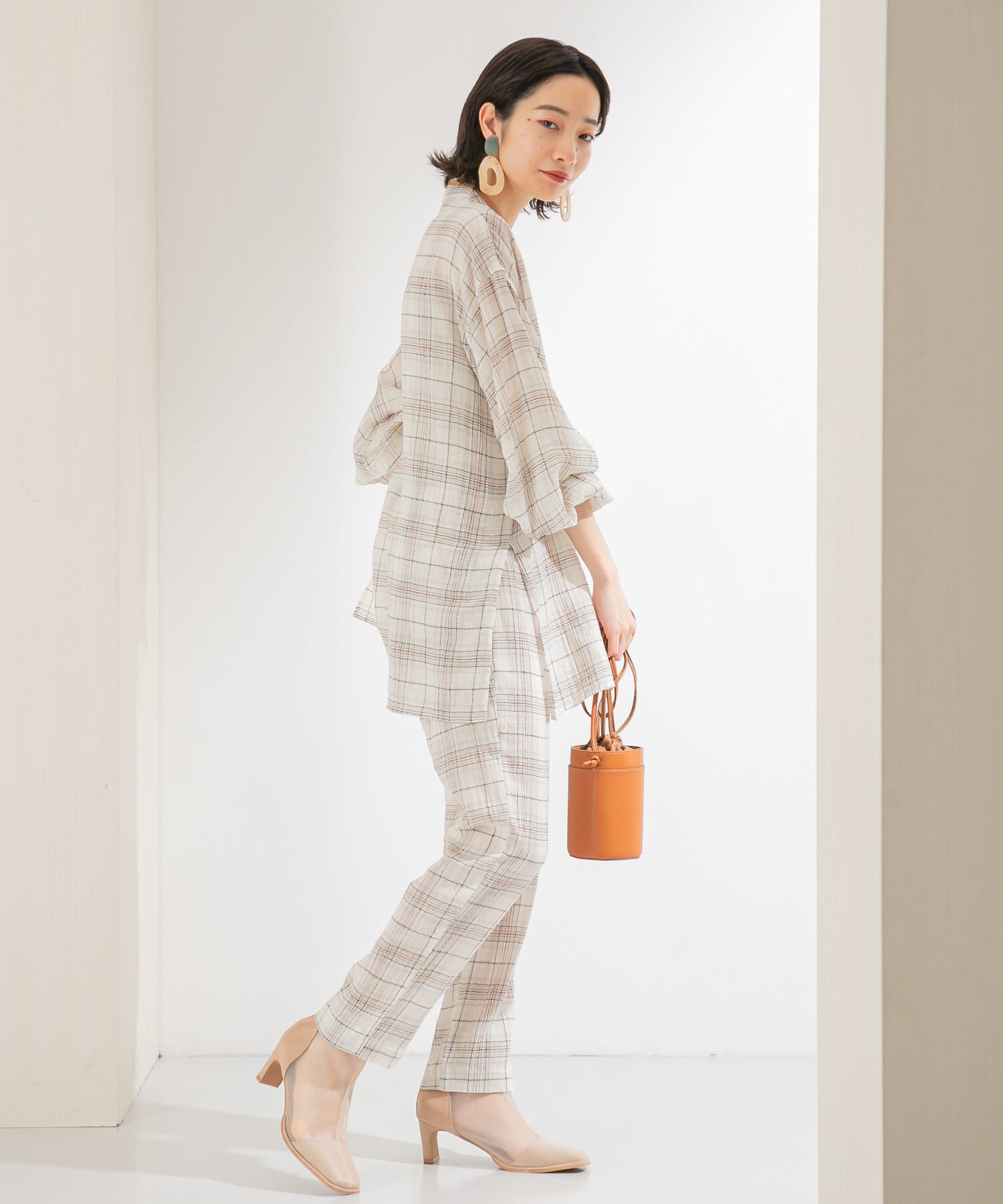  「シアーチェックパンツ」|その他|