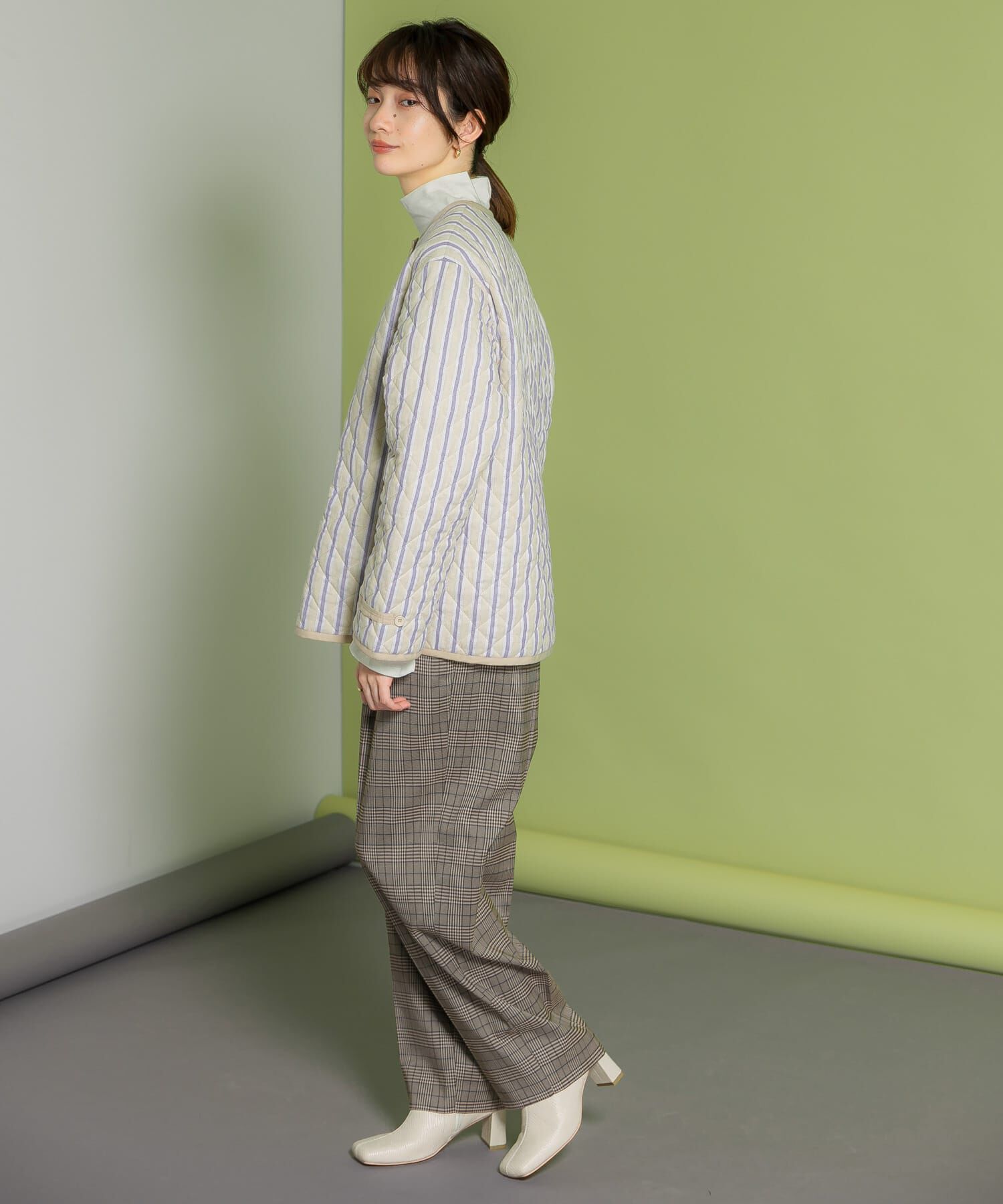  「センタープレスWIDEチェックパンツ」|その他|