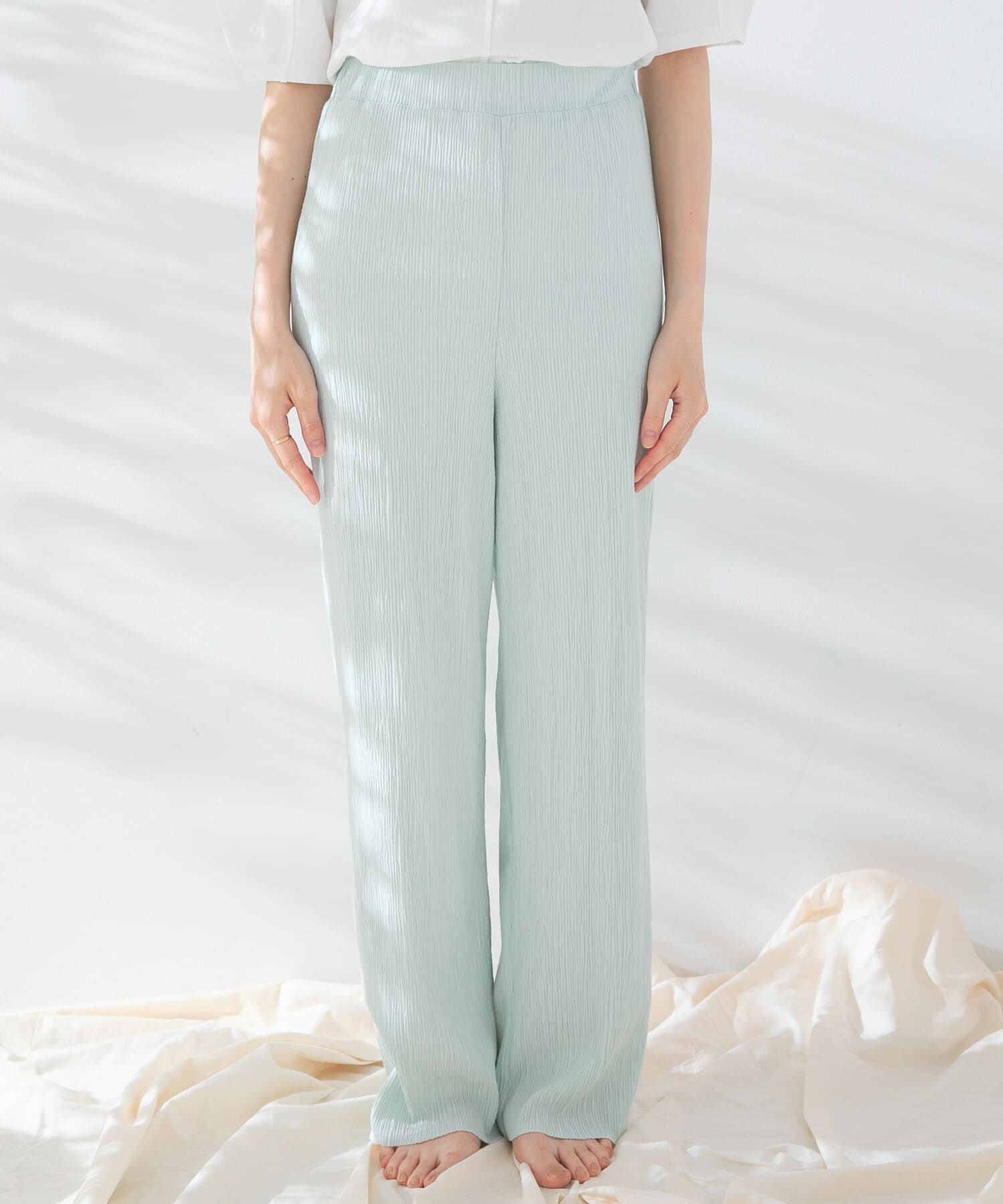  「コットンタッチプリーツパンツ」|その他|