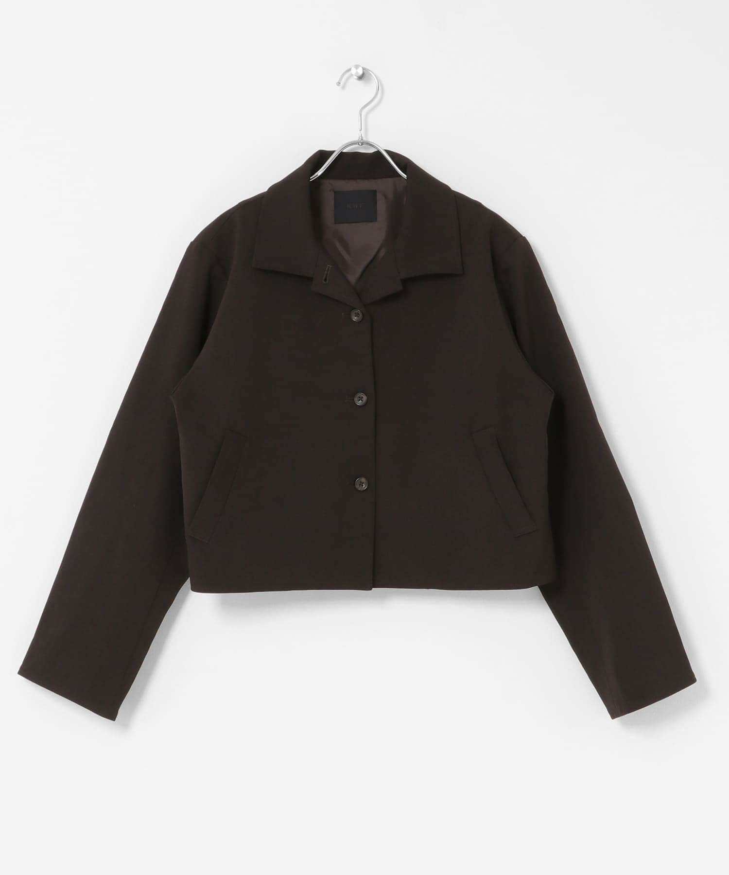  「コンパクトBOXジャケット」|ノーカラーコート|