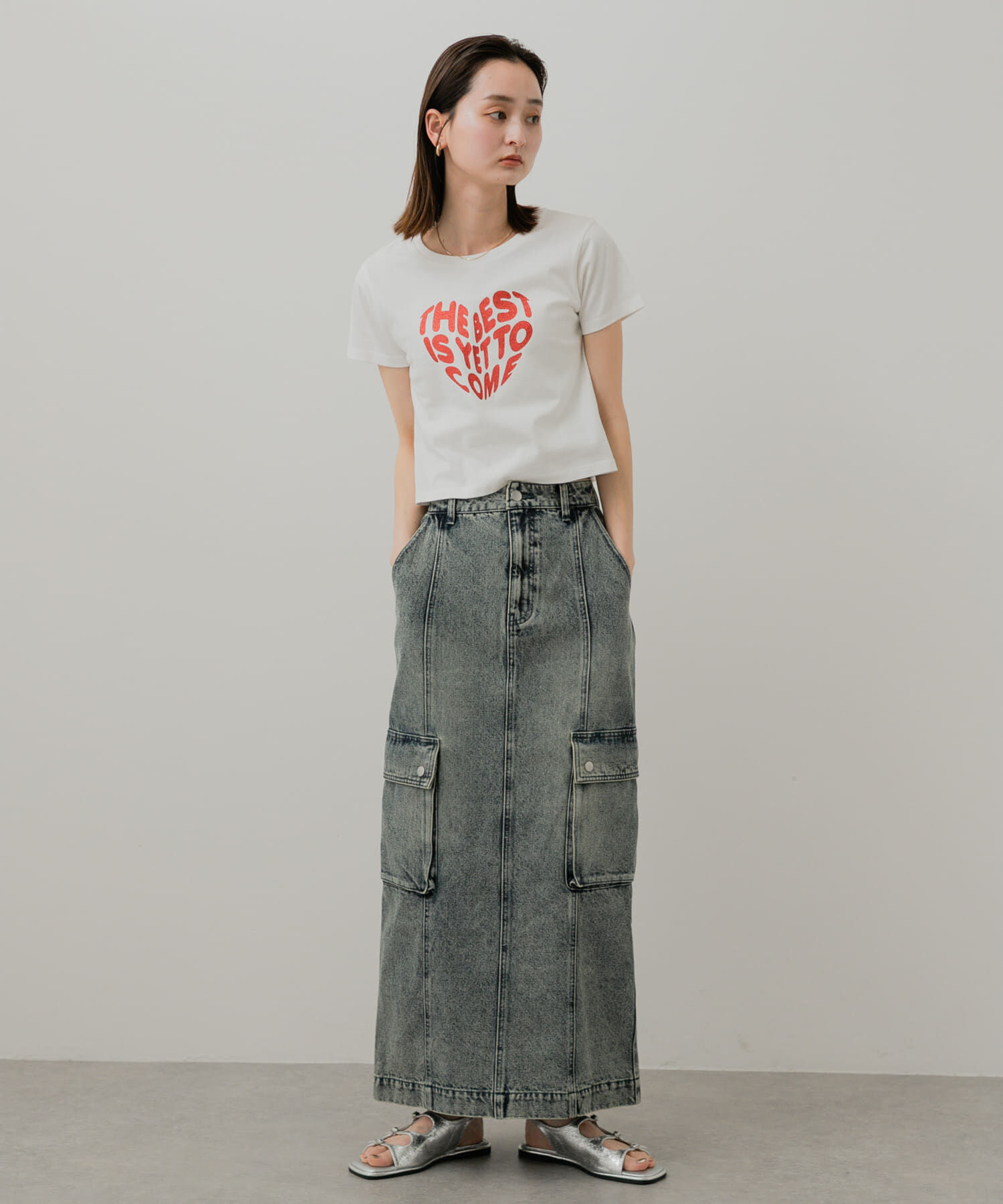 SENSE OF PLACE by URBAN RESEARCH「カーゴデニムスカート」|スカート|