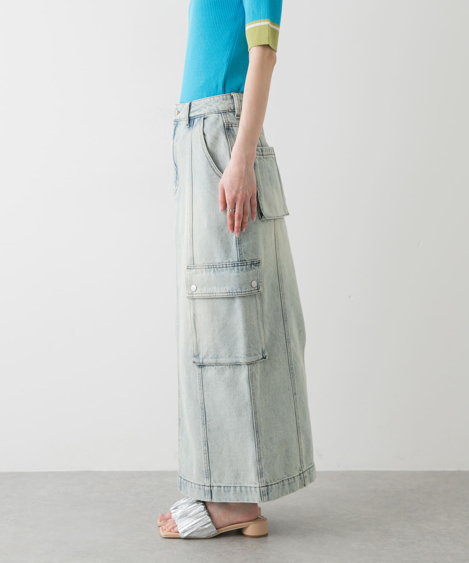 SENSE OF PLACE by URBAN RESEARCH「カーゴデニムスカート」|スカート|