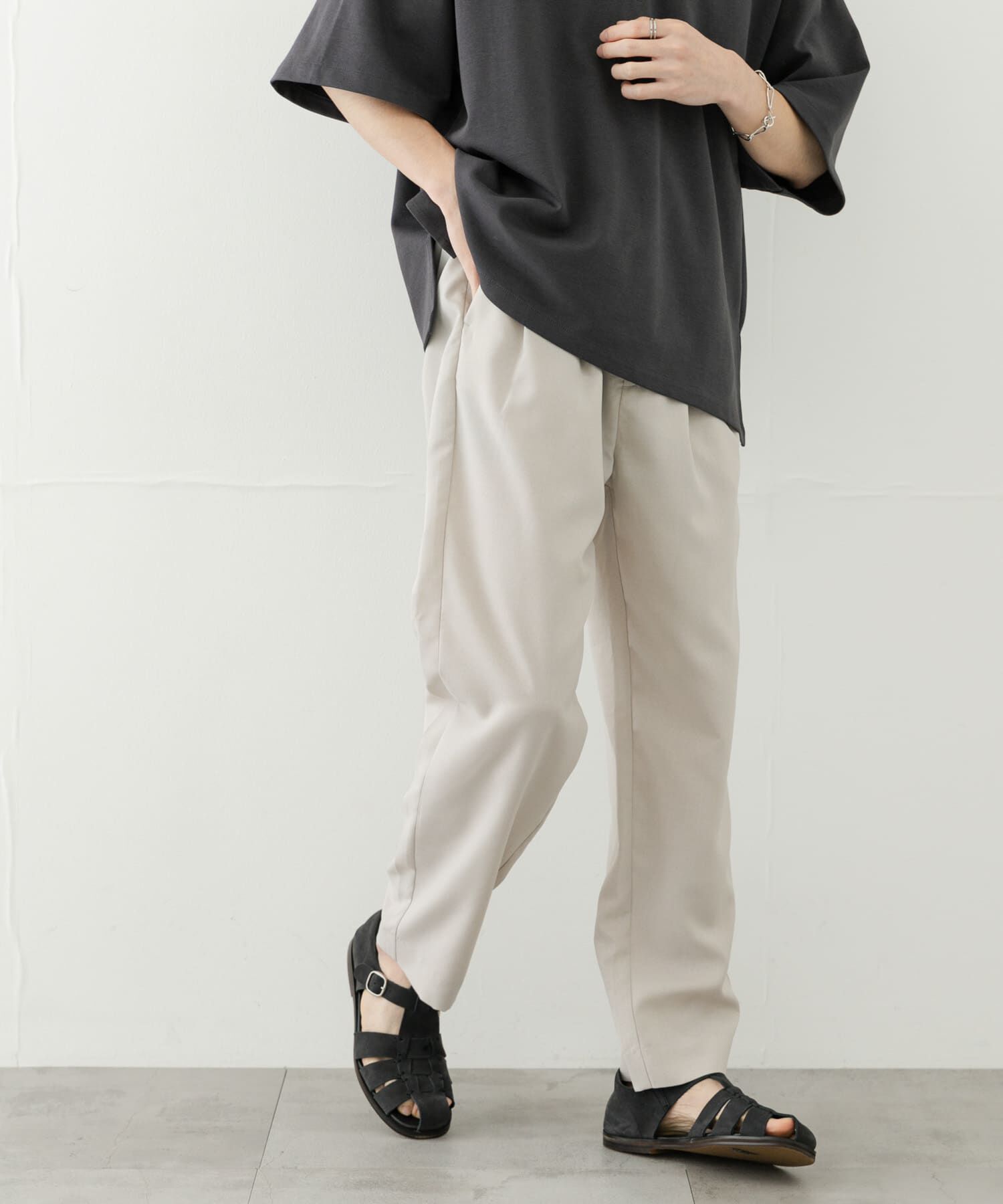 SENSE OF PLACE by URBAN RESEARCH「『セットアップ対応』『速乾』クイックドライタックテーパードパンツII」|その他|ライトベージュ