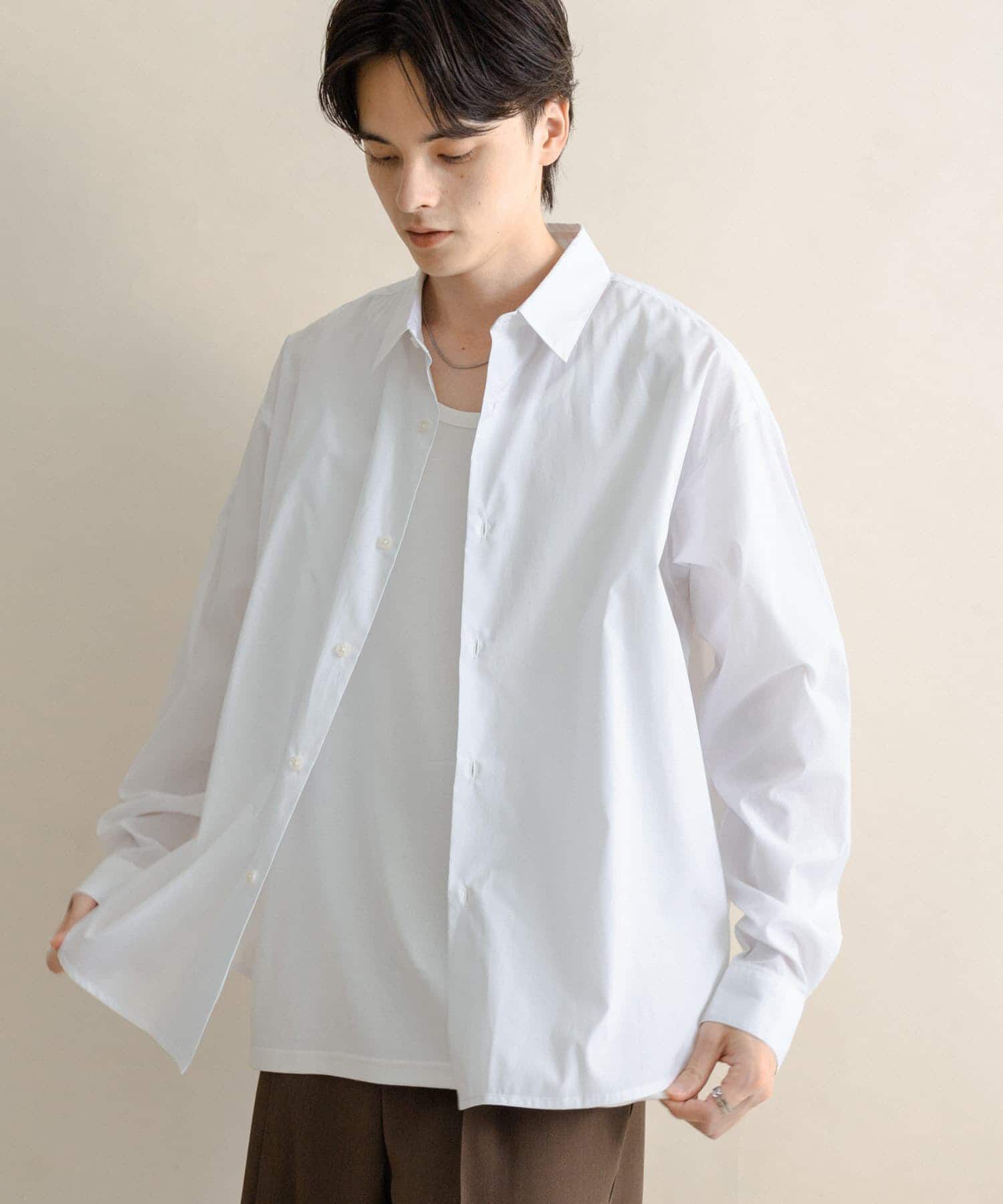 SENSE OF PLACE by URBAN RESEARCH「『WEB/一部店舗限定』コンフォートレギュラーカラーシャツ」|シャツ・ブラウス|