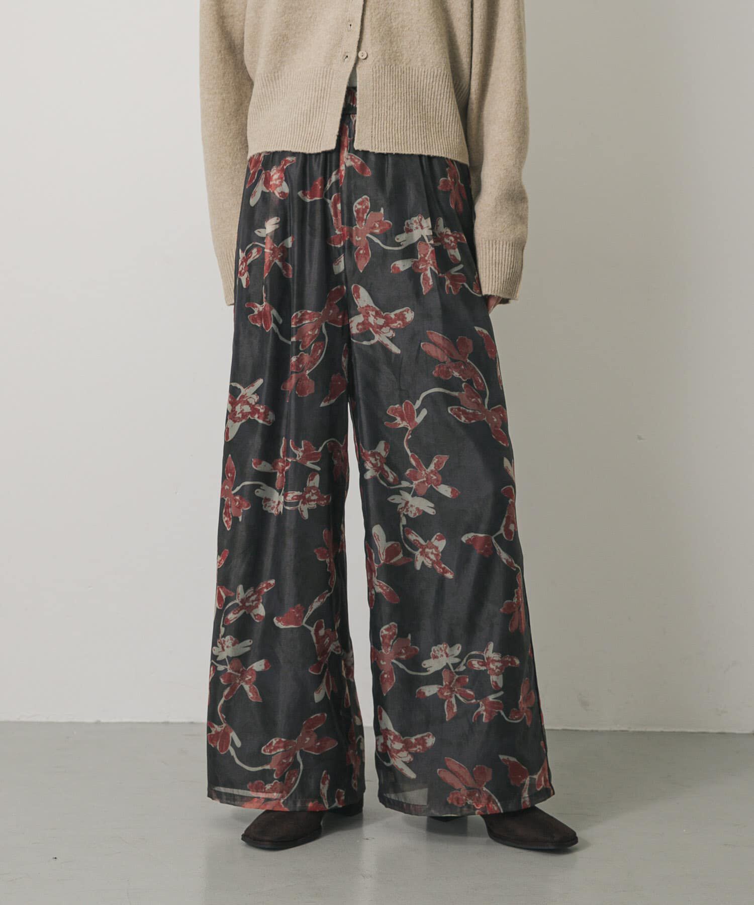 SENSE OF PLACE by URBAN RESEARCH「フラワープリントオーガンジーパンツ」|その他|