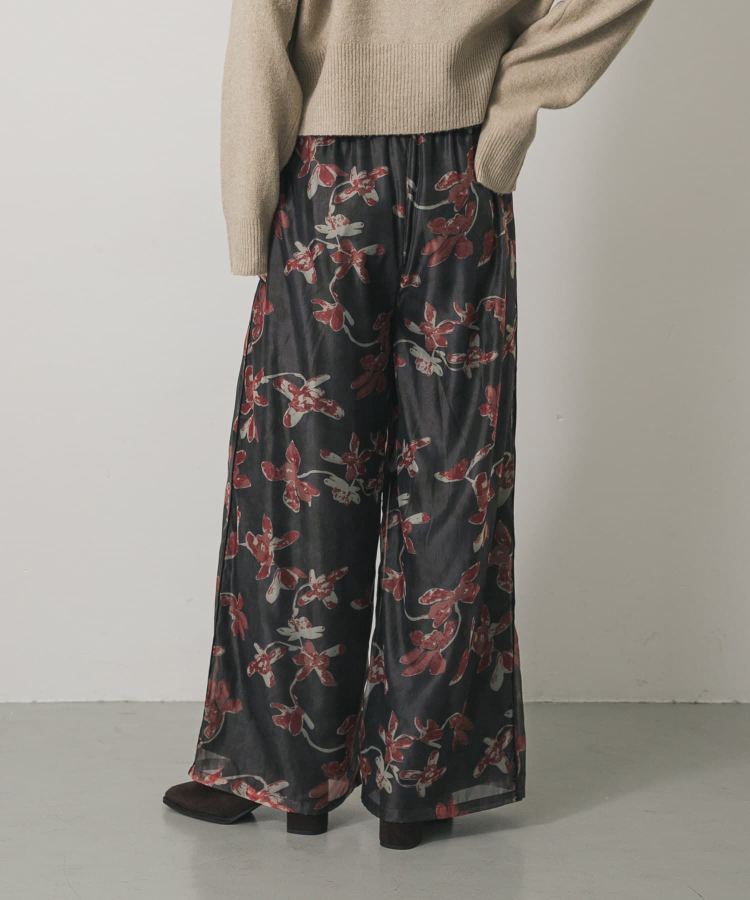 SENSE OF PLACE by URBAN RESEARCH「フラワープリントオーガンジーパンツ」|その他|