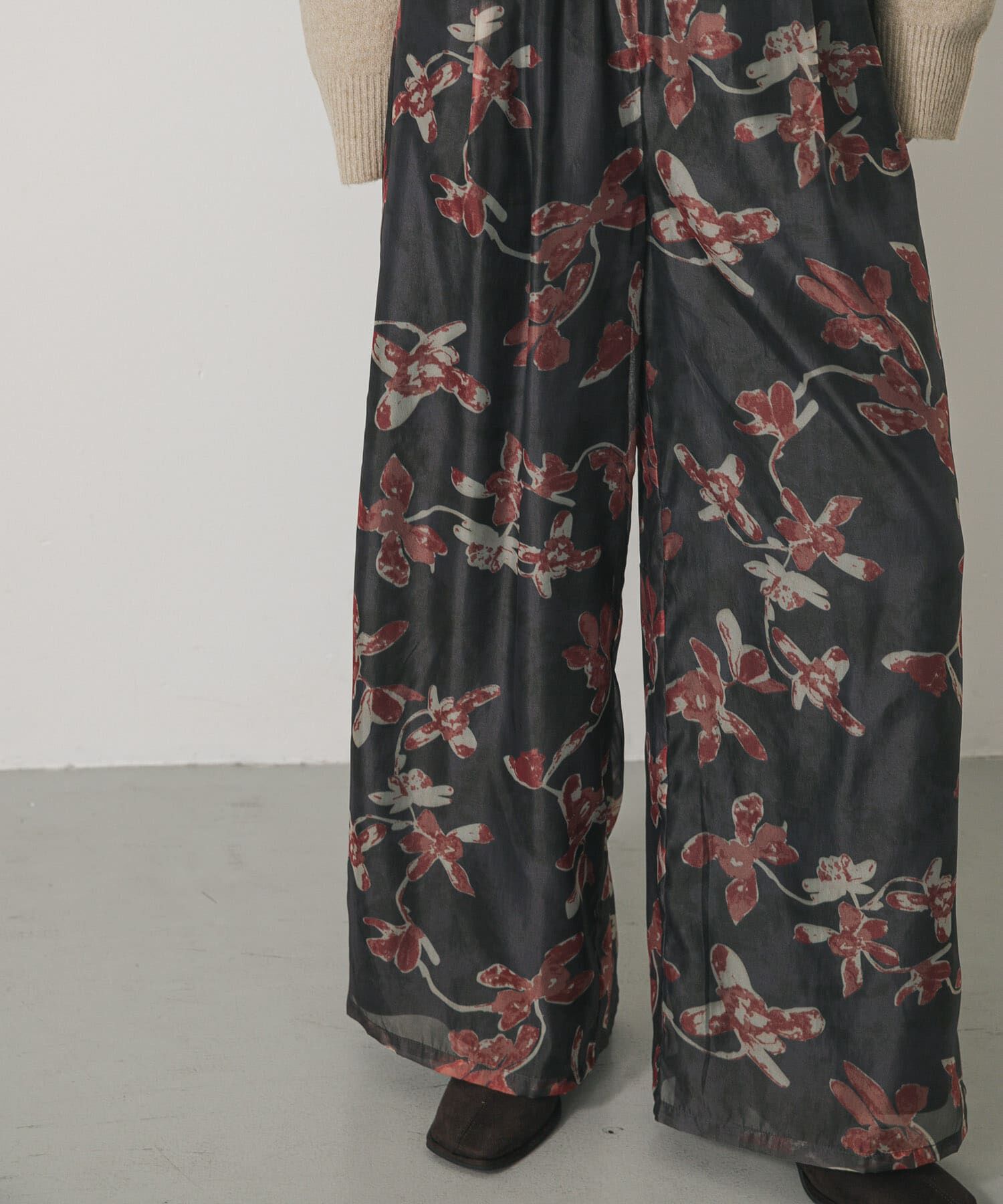 SENSE OF PLACE by URBAN RESEARCH「フラワープリントオーガンジーパンツ」|その他|