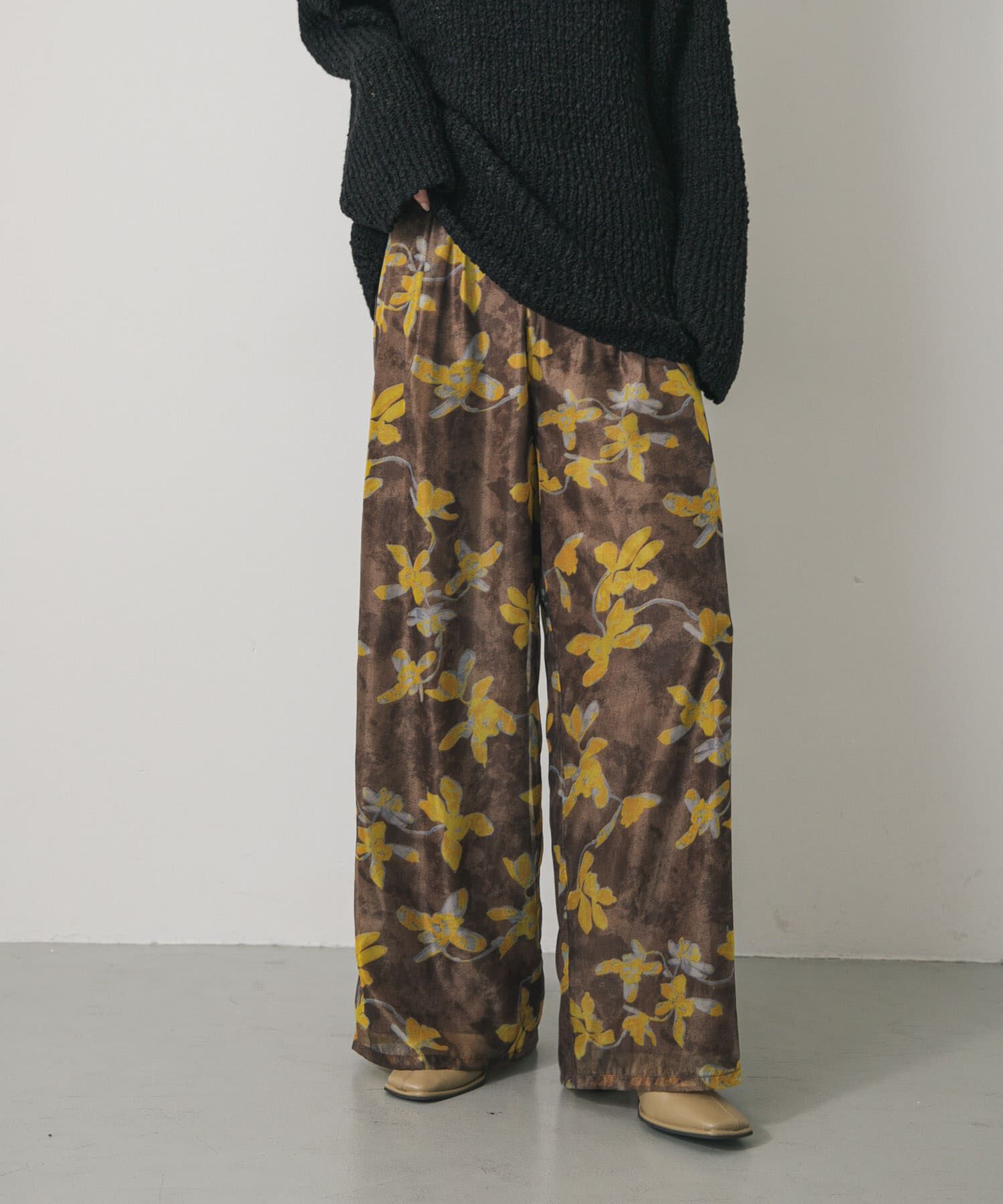 SENSE OF PLACE by URBAN RESEARCH「フラワープリントオーガンジーパンツ」|その他|