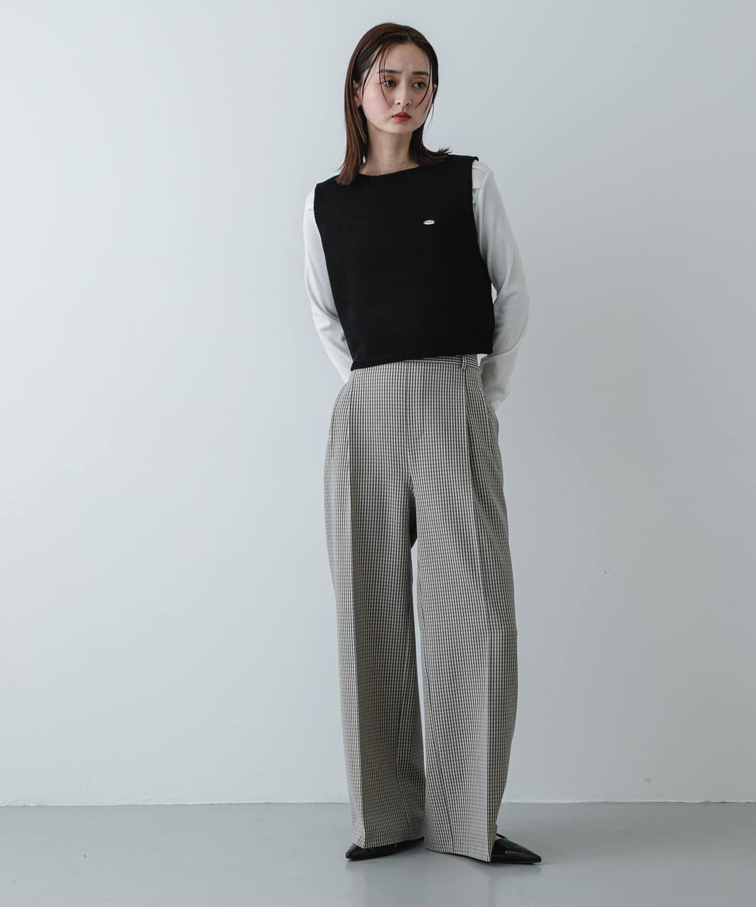 SENSE OF PLACE by URBAN RESEARCH「『洗濯可』リネンタッチクロップドセーター」|ニット・セーター|