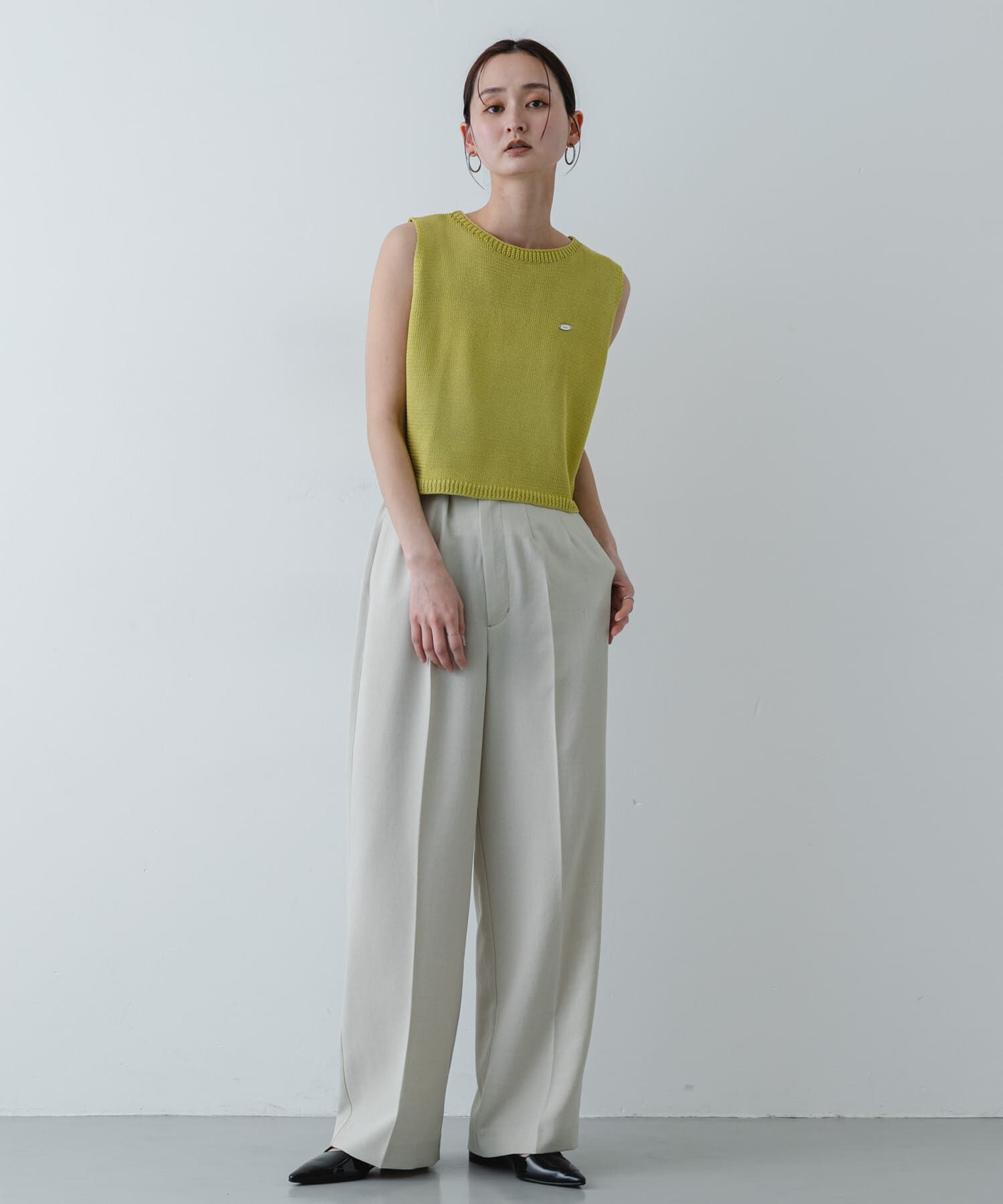 SENSE OF PLACE by URBAN RESEARCH「『洗濯可』リネンタッチクロップドセーター」|ニット・セーター|