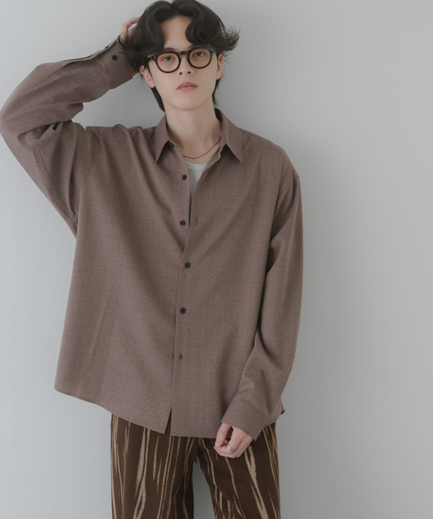 SENSE OF PLACE by URBAN RESEARCH「カラースラブレギュラーカラーシャツ」|シャツ・ブラウス|