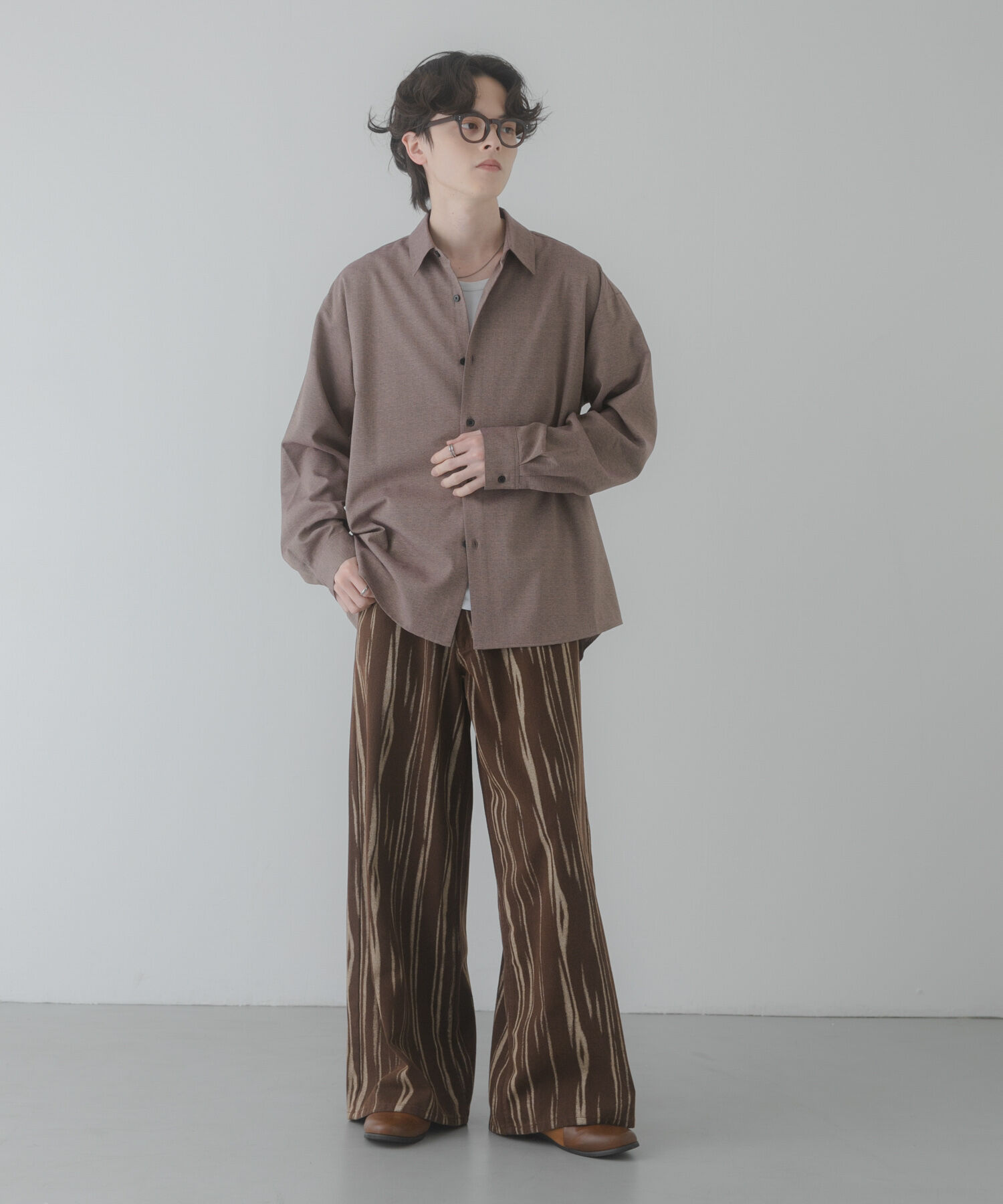 SENSE OF PLACE by URBAN RESEARCH「カラースラブレギュラーカラーシャツ」|シャツ・ブラウス|