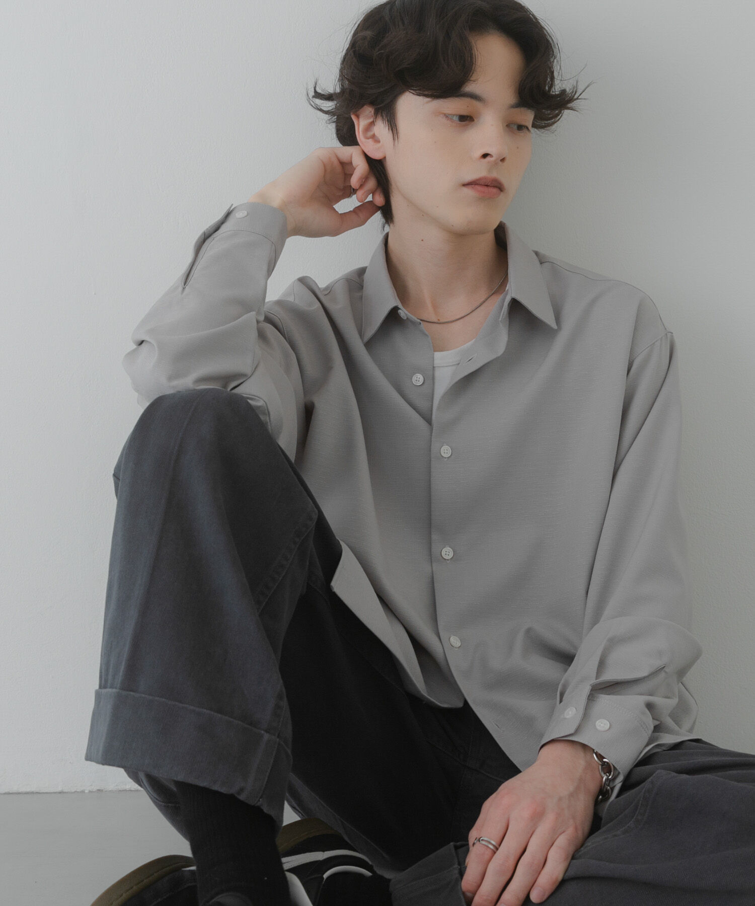 SENSE OF PLACE by URBAN RESEARCH「カラースラブレギュラーカラーシャツ」|シャツ・ブラウス|