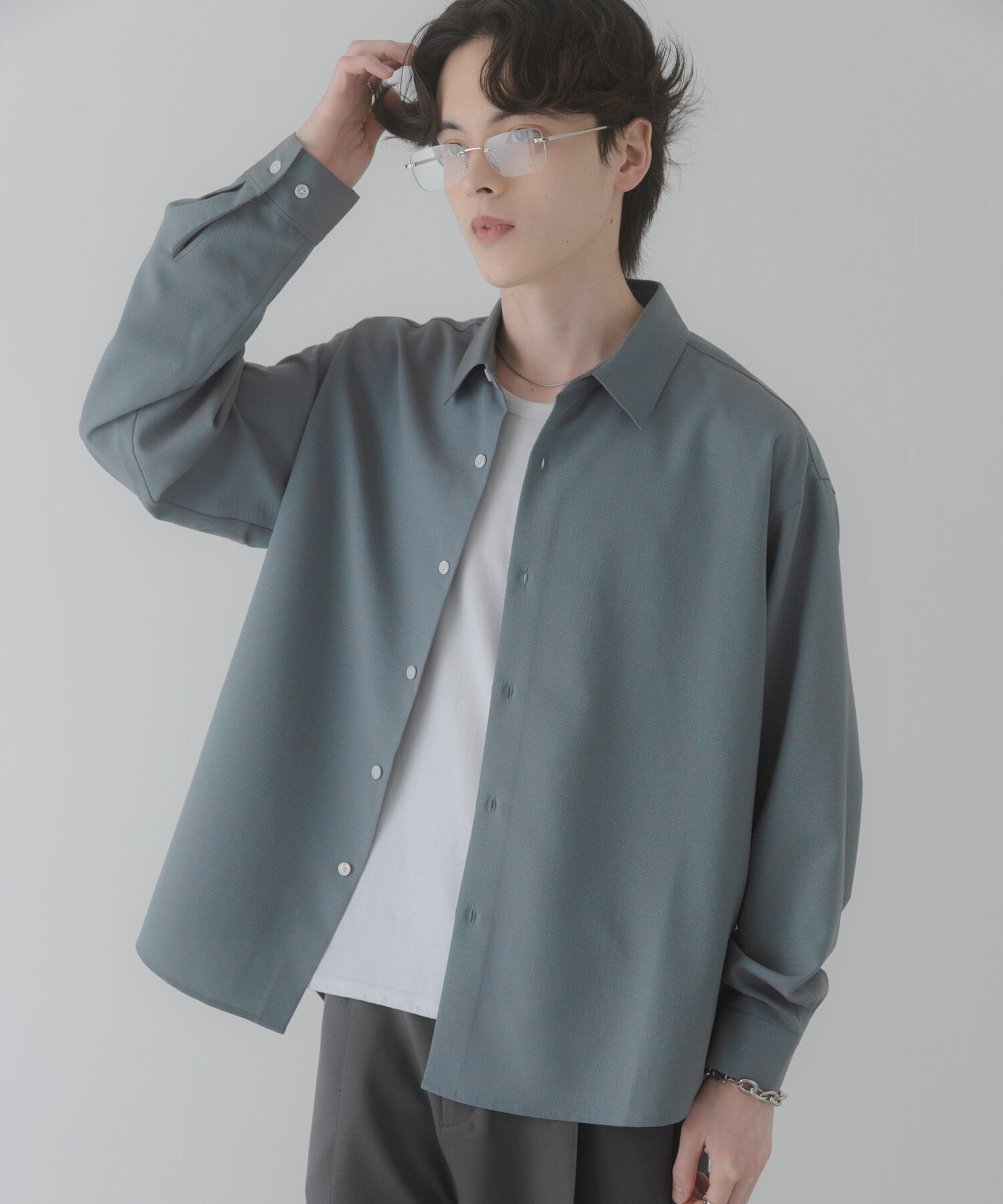 SENSE OF PLACE by URBAN RESEARCH「カラースラブレギュラーカラーシャツ」|シャツ・ブラウス|