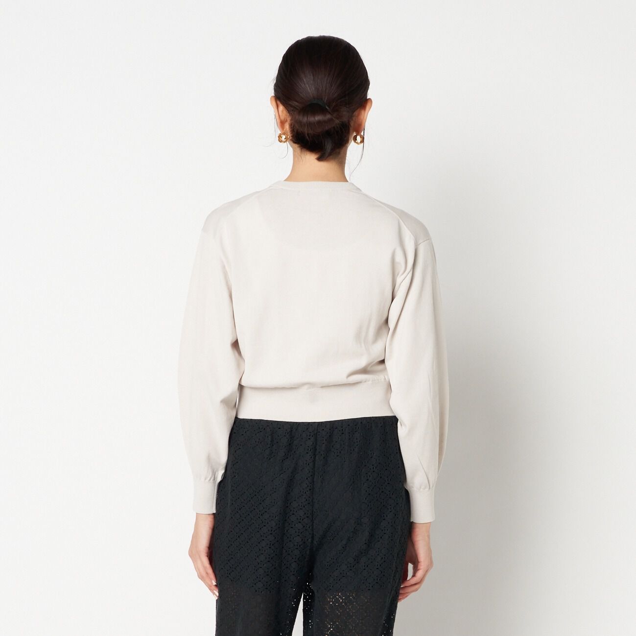 HELIOPOLE「HELIOPOLE HIGH GAUGE CROPPED CARDIGAN」|ニット・セーター|