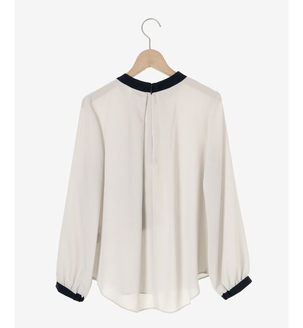 le.coeur blanc「ジョーゼットサイドスカーフタイブラウス」|シャツ・ブラウス|