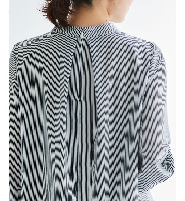 le.coeur blanc「ジョーゼットサイドスカーフタイブラウス」|シャツ・ブラウス|