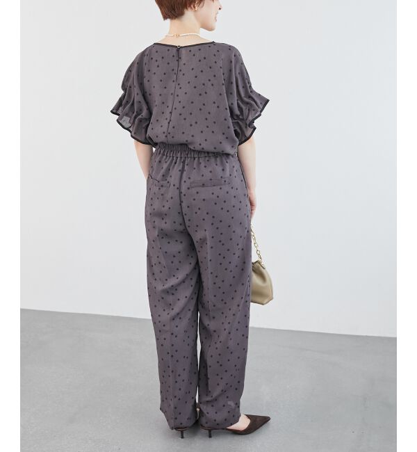  「リネンライクスラブドットタックパンツ」|その他|