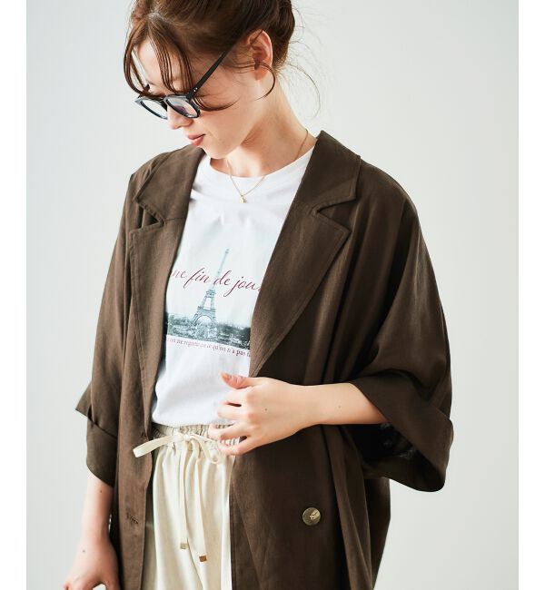  「《手洗い可能》La Tour EiffelロゴTシャツ」|Tシャツ・カットソー|