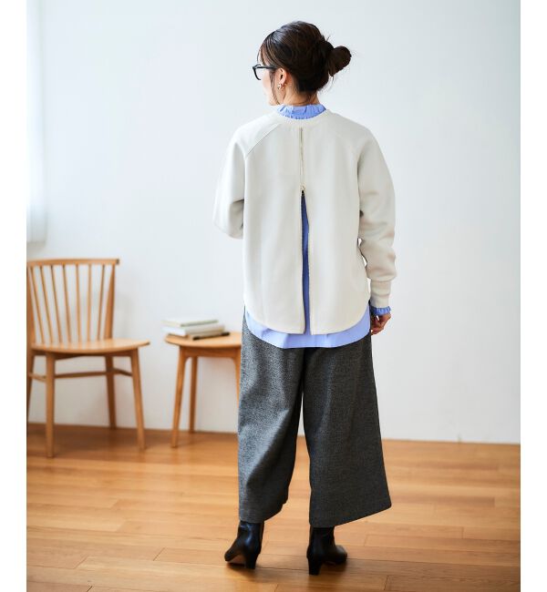  「バックジップボンディングトップス」|Tシャツ・カットソー|