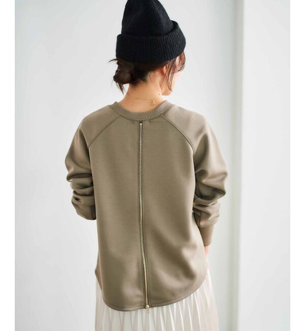  「バックジップボンディングトップス」|Tシャツ・カットソー|