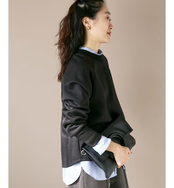  「バックジップボンディングトップス」|Tシャツ・カットソー|