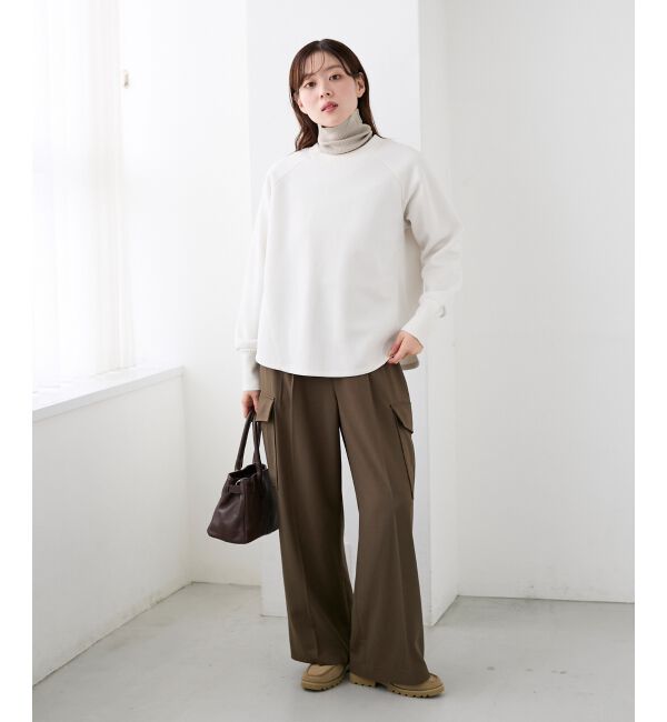  「バックジップボンディングトップス」|Tシャツ・カットソー|