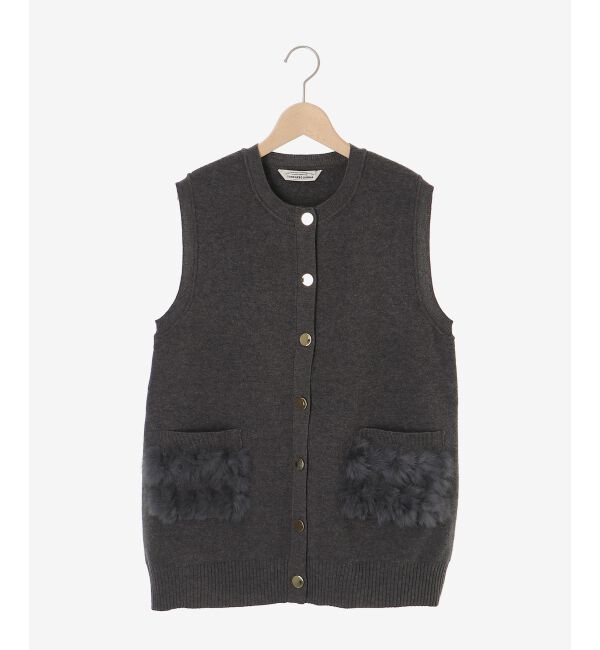  「TORRAZZO DONNA 別注ファーポケットベスト」|ベスト・ジレ|