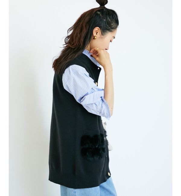  「TORRAZZO DONNA 別注ファーポケットベスト」|ベスト・ジレ|