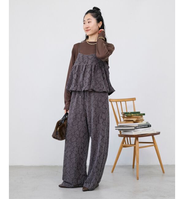  「《WEB限定アイテム》起毛レースイージーパンツ」|その他|