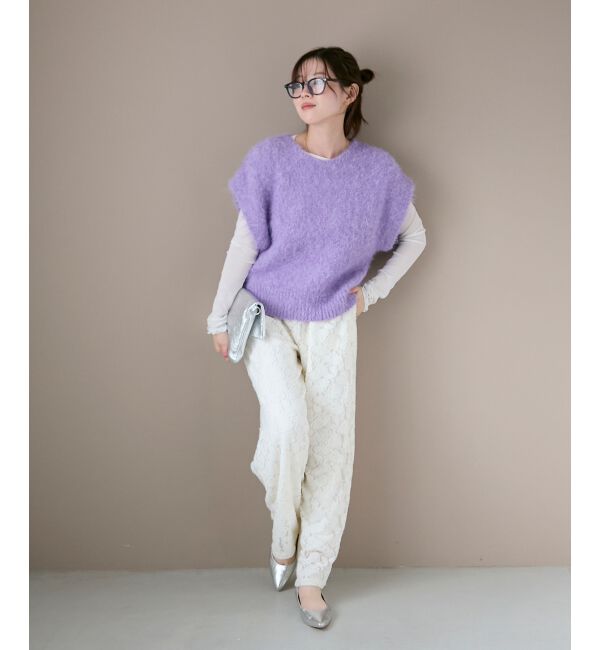  「《WEB限定アイテム》起毛レースイージーパンツ」|その他|