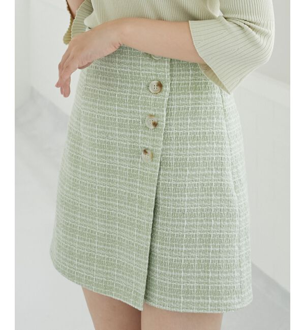 MAJESTICLEGON「ツイードスカショーパン」|キュロット|