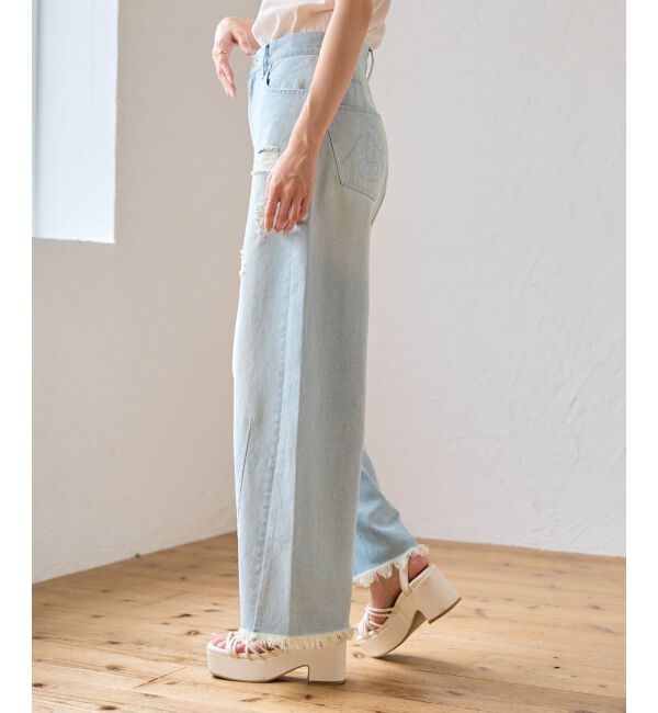 MAJESTICLEGON「カーブデニムパンツ」|デニム|